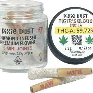 Pixie Pre-Roll 3.5gm Mini Joints - Tiger's Blood Indica